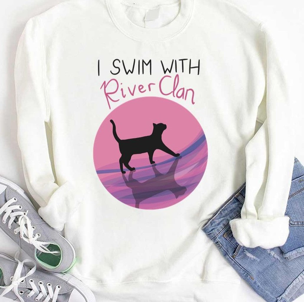 Riverclan Pride Black Cat Silhouette Unisex T-Shirt