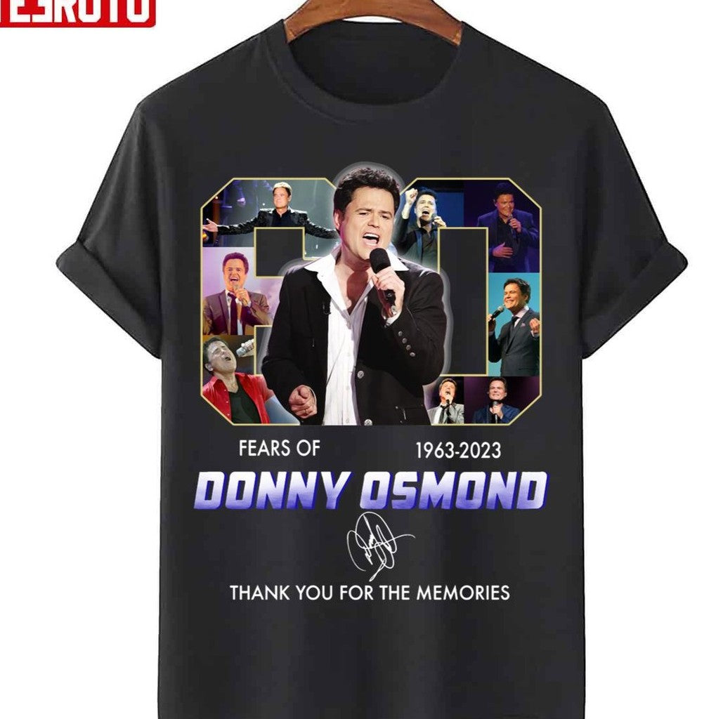 60 Years Of 1963 2023 Donny Osmond Thank You For The Memories Unisex T-Shirt
