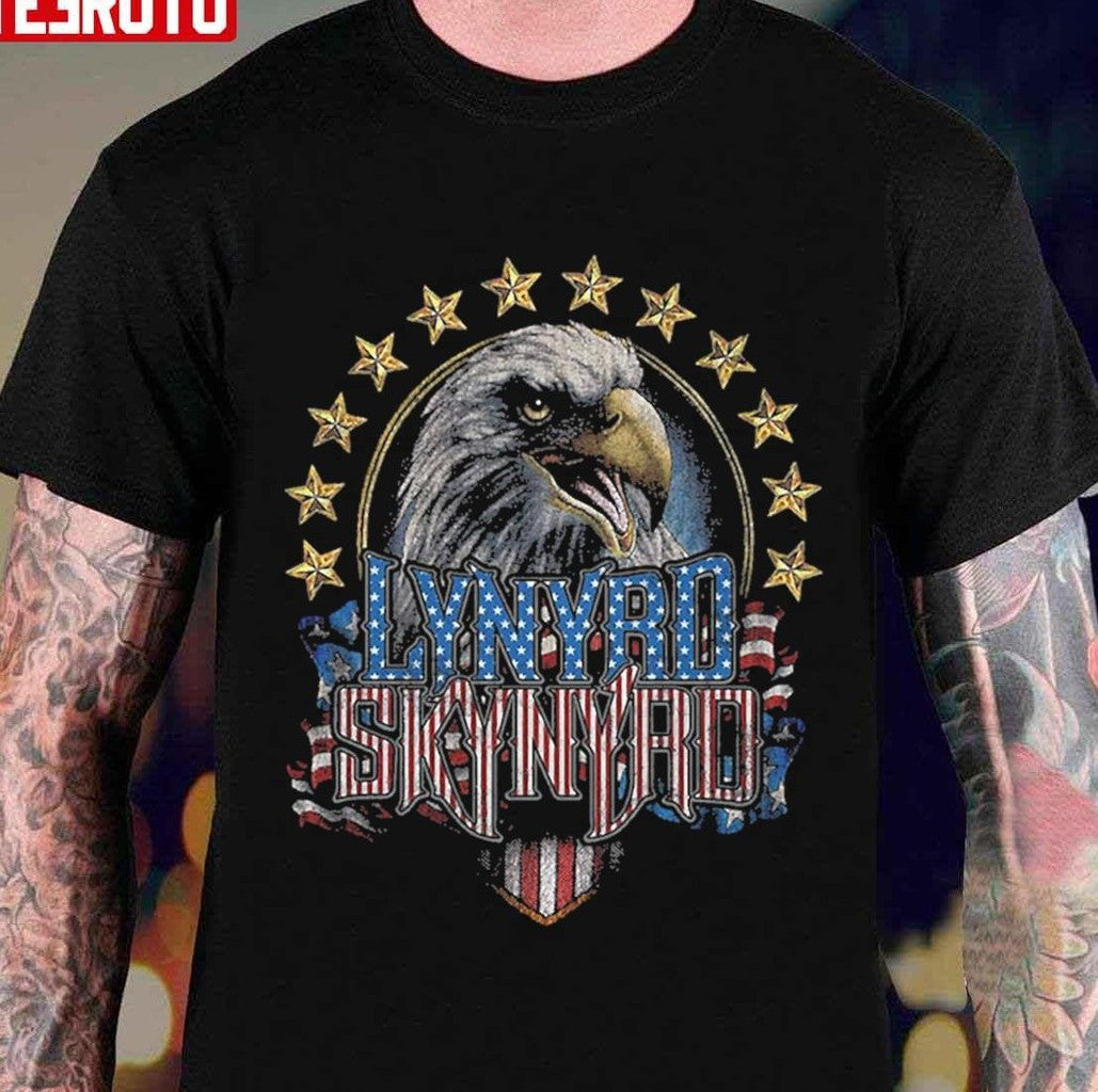 The Eagle Vintage Flag Lynyrd Skynyrd Design Unisex T-Shirt