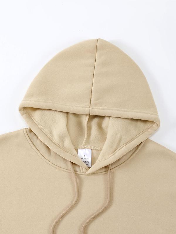 Letter Print Men's Drawstring Hoodie, Regular Fit Pocket Sweatshirt, 2000s Spring & Fall Men's Streetwear, Casual FashionÂ 