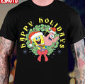 Patrick Happy Holidays Christmas Halloween Spongebob Unisex T-Shirt