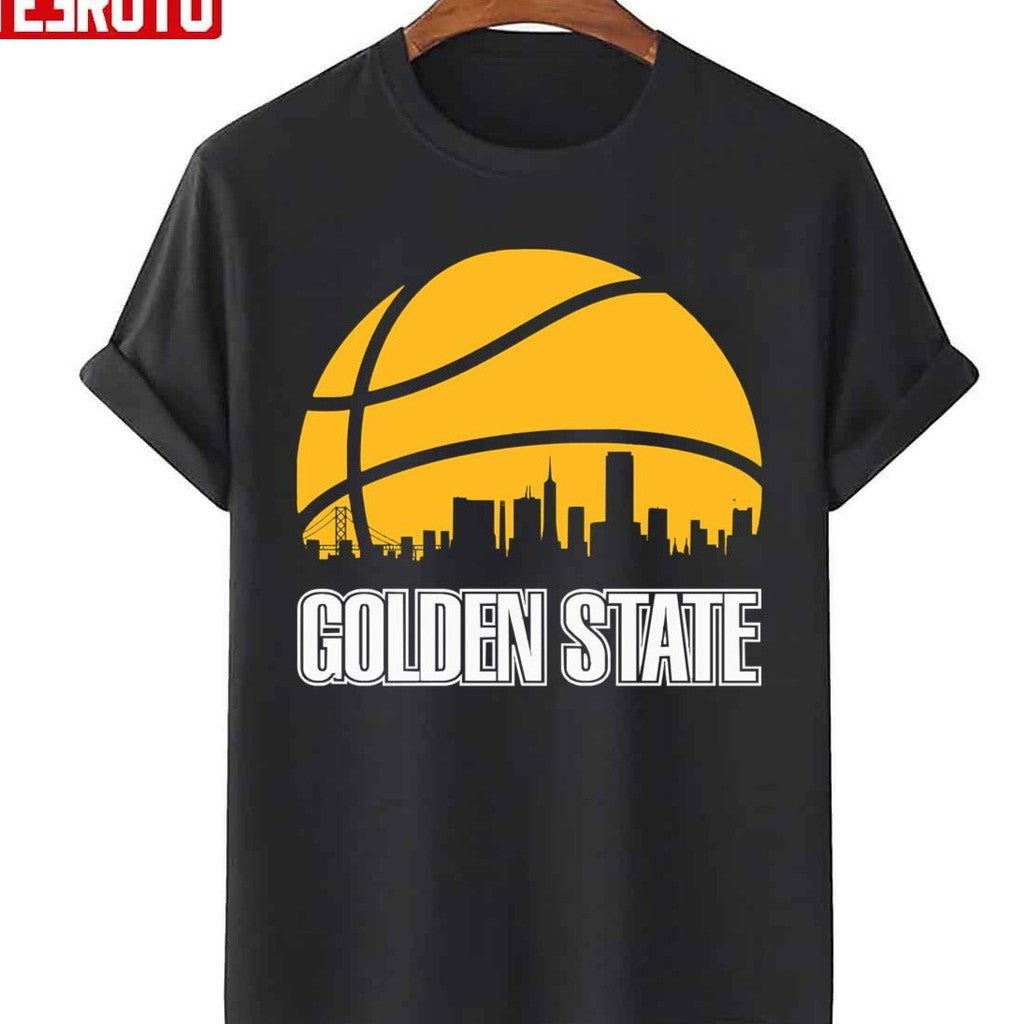 Retro Warriors Basketball Golden State SF City Skyline Unisex T-Shirt