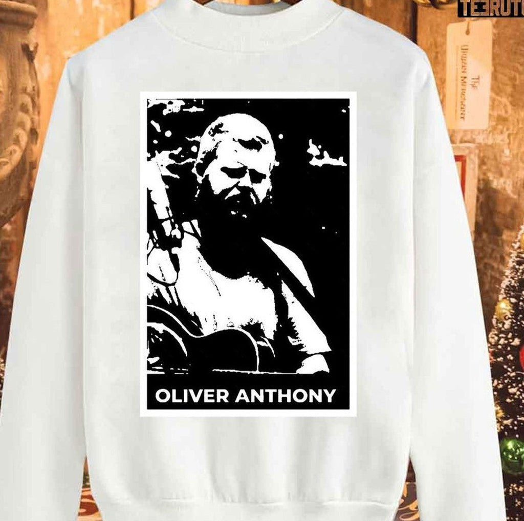Scary Portrait Oliver Anthony Unisex Sweatshirt