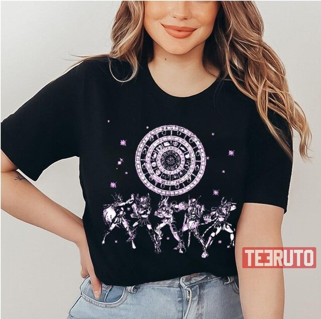 Pink Art Saint Seiya Pixel Unisex T-Shirt