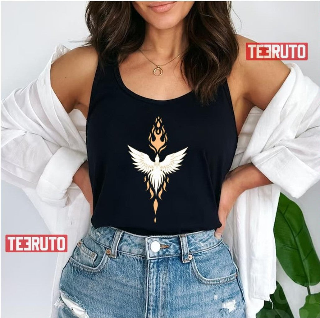 Phoenix Tarot Symbols Unisex T-Shirt