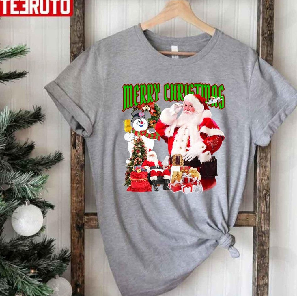 Santa Merry Christmas 90s Bootleg Unisex Sweatshirt