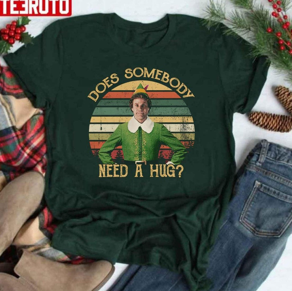 Need A Hug Vintage Buddy Elf Christmas Unisex Sweatshirt