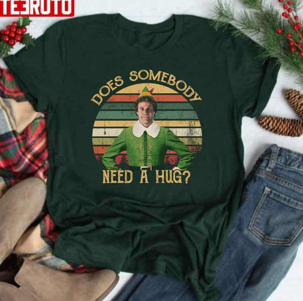 Need A Hug Vintage Buddy Elf Christmas Unisex Sweatshirt