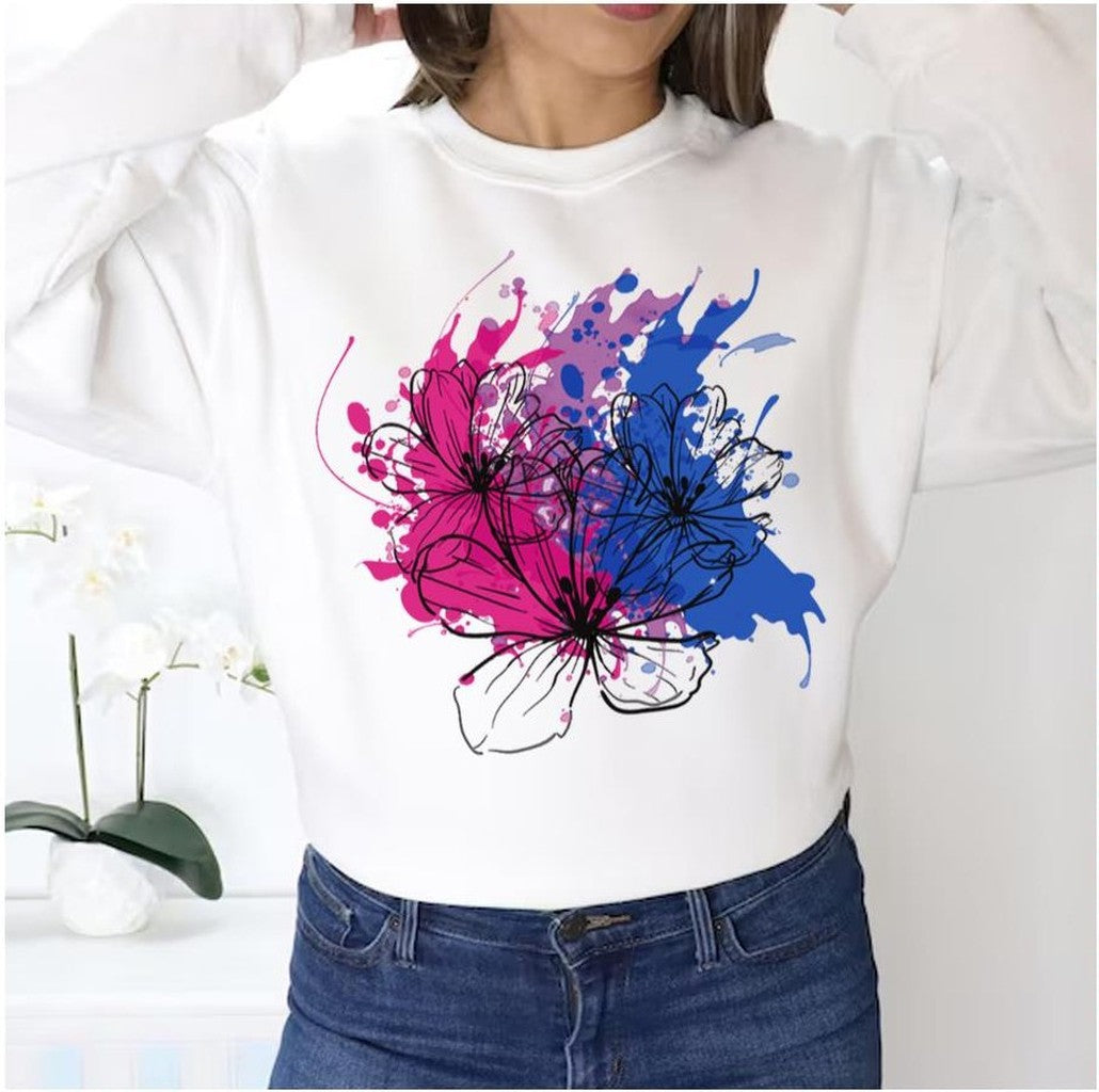 Subtle Bisexual Lgbt Pride Flag Unisex Sweatshirt
