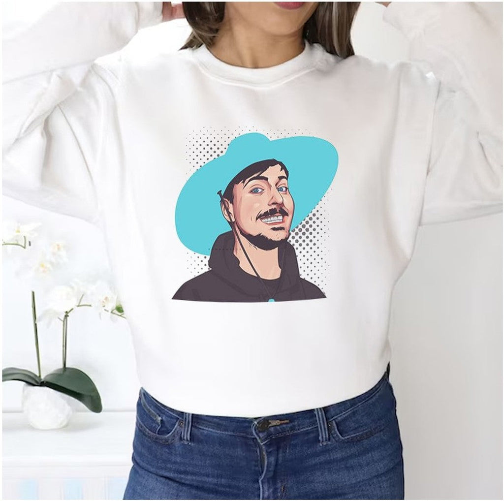 Mr Beast Fanart Design Streamer Youtuber Unisex Sweatshirt