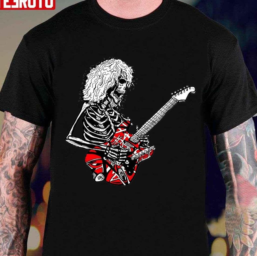Skeleton Van Halen Guitarist Eddie Van Halen Unisex T-shirt