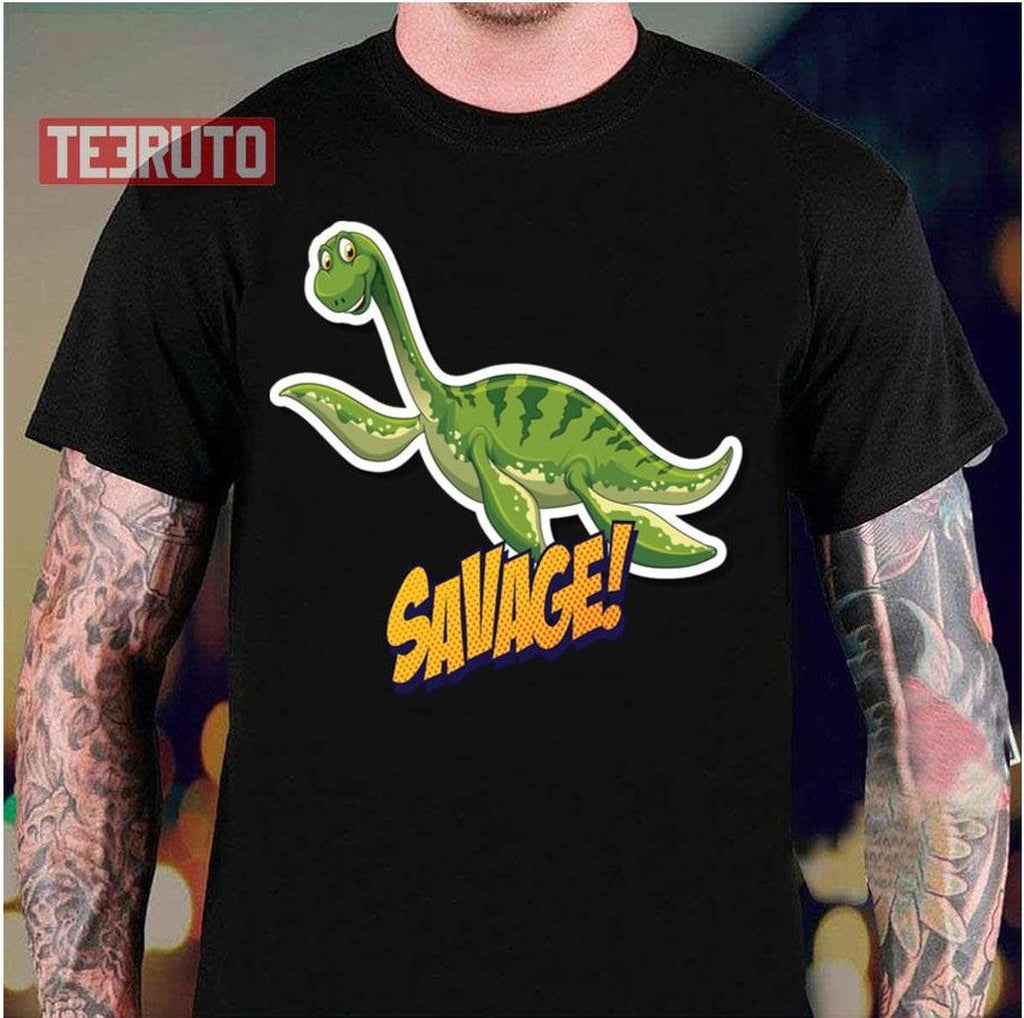 Plesiosaurus Plesiosauria Dinosaur Cute Cartoon Unisex T-Shirt