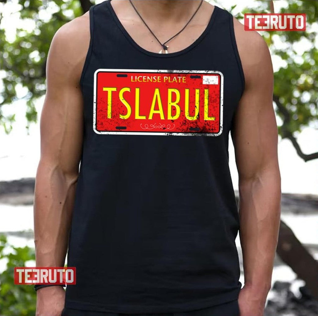 Tesla Bull License Plate Unisex T-Shirt