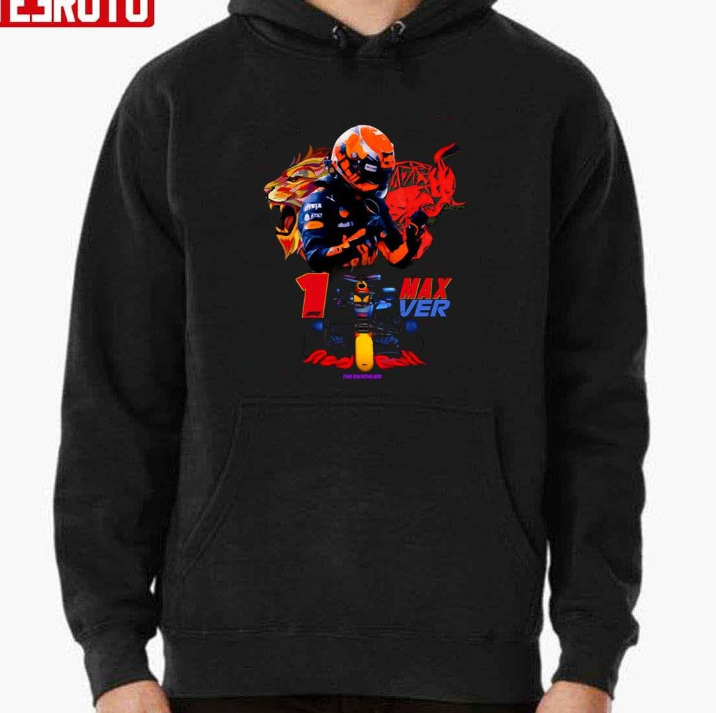 The Dutch Lion Formula 1 Champion Mv Ver 1 F1 Max Verstappen Racing Car Unisex T-shirt