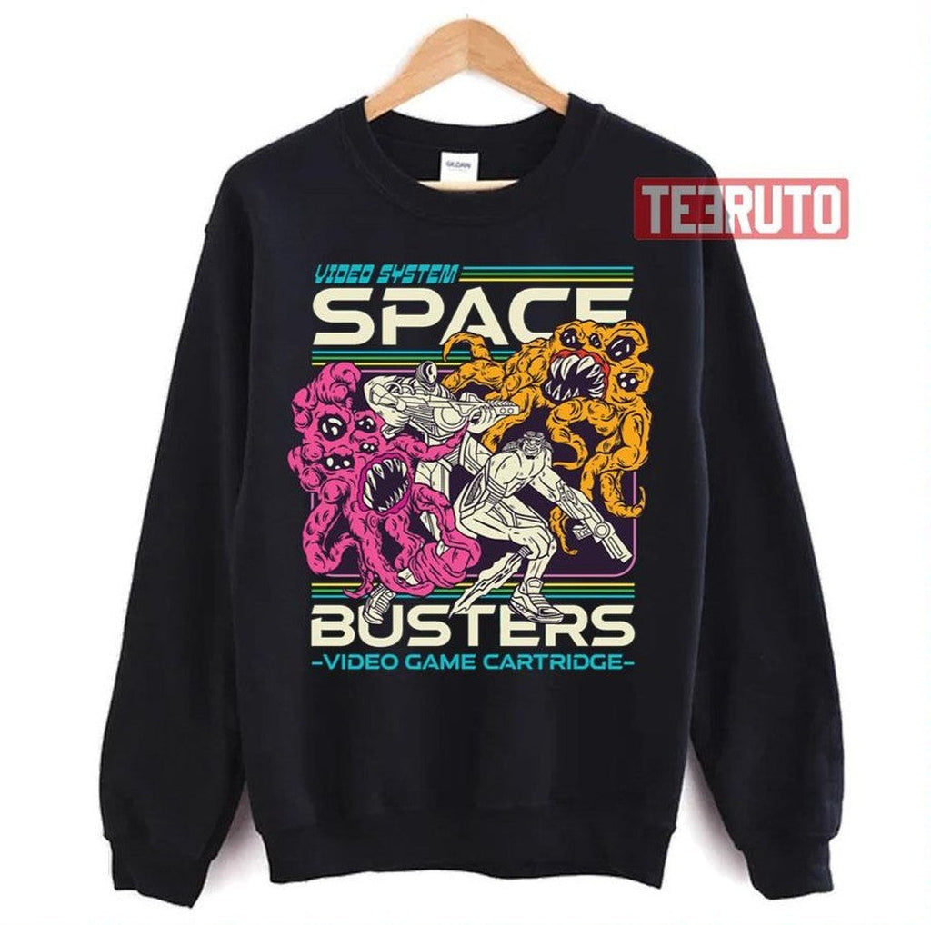 Space Hunters Vs Aliens Video Game Tribute Active Unisex T-Shirt