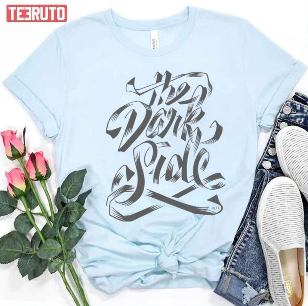 Obi Wan Kenobi The Dark Side Ribbon Lettering Unisex T-Shirt