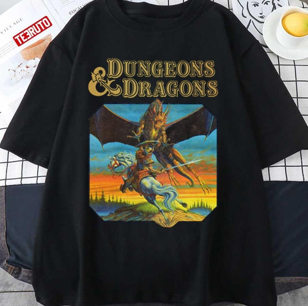 Retro Dungeons Cartoon Xmas Gift For Lovers Unisex T-shirt