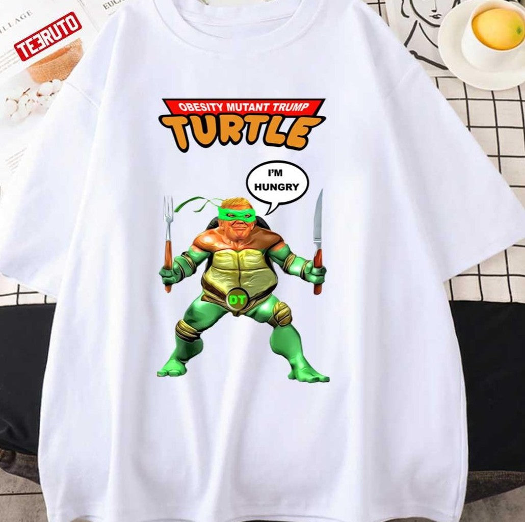 Obesity Mutant Trump Turtle I'm Hungry Donald Trump Unisex Hoodie