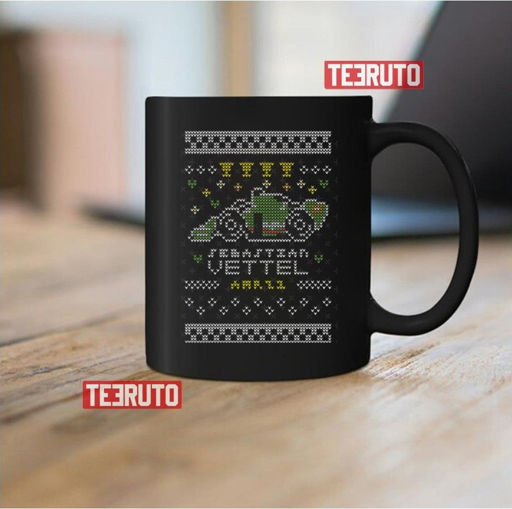 Sebastian Vettel Christmas Pixel Art Unisex Sweatshirt