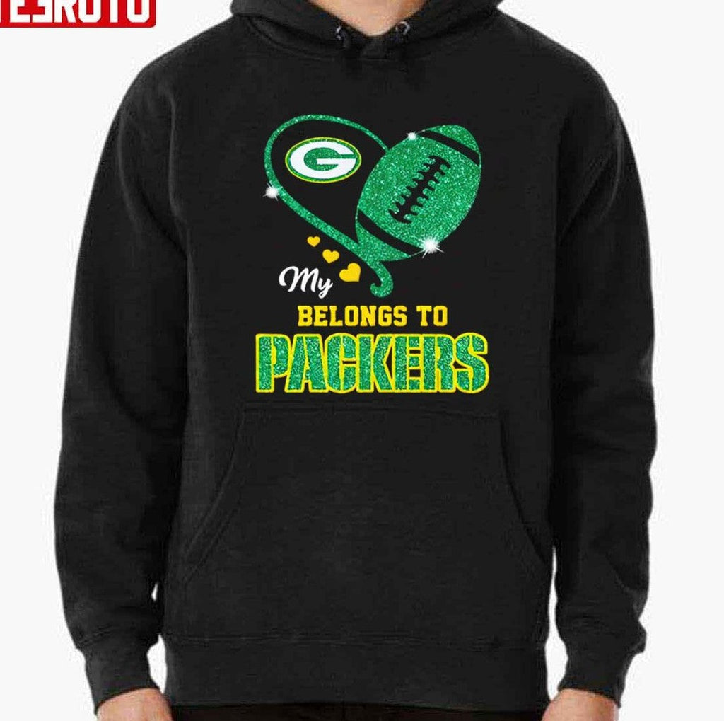 My Belongs To Green Bay Packers Heart Unisex T-Shirt