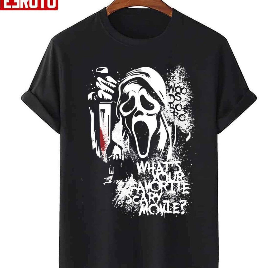 Retro Scream What's Your Favorite Scary Movie Woo Ds Bo Ro Unisex Sweatshirt