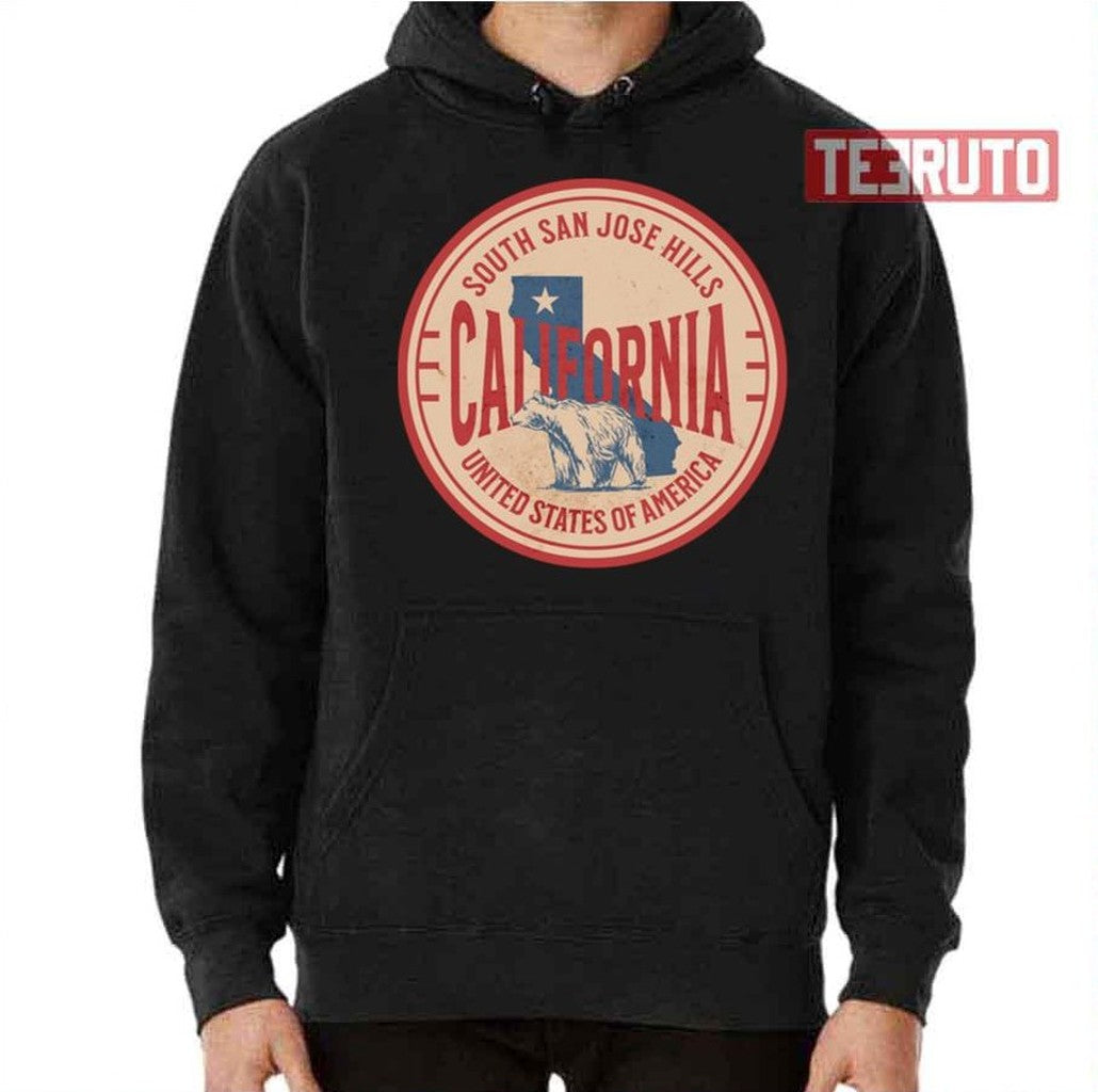 South San Jose Hills California Vacation Ca Souvenir Badge Unisex T-Shirt