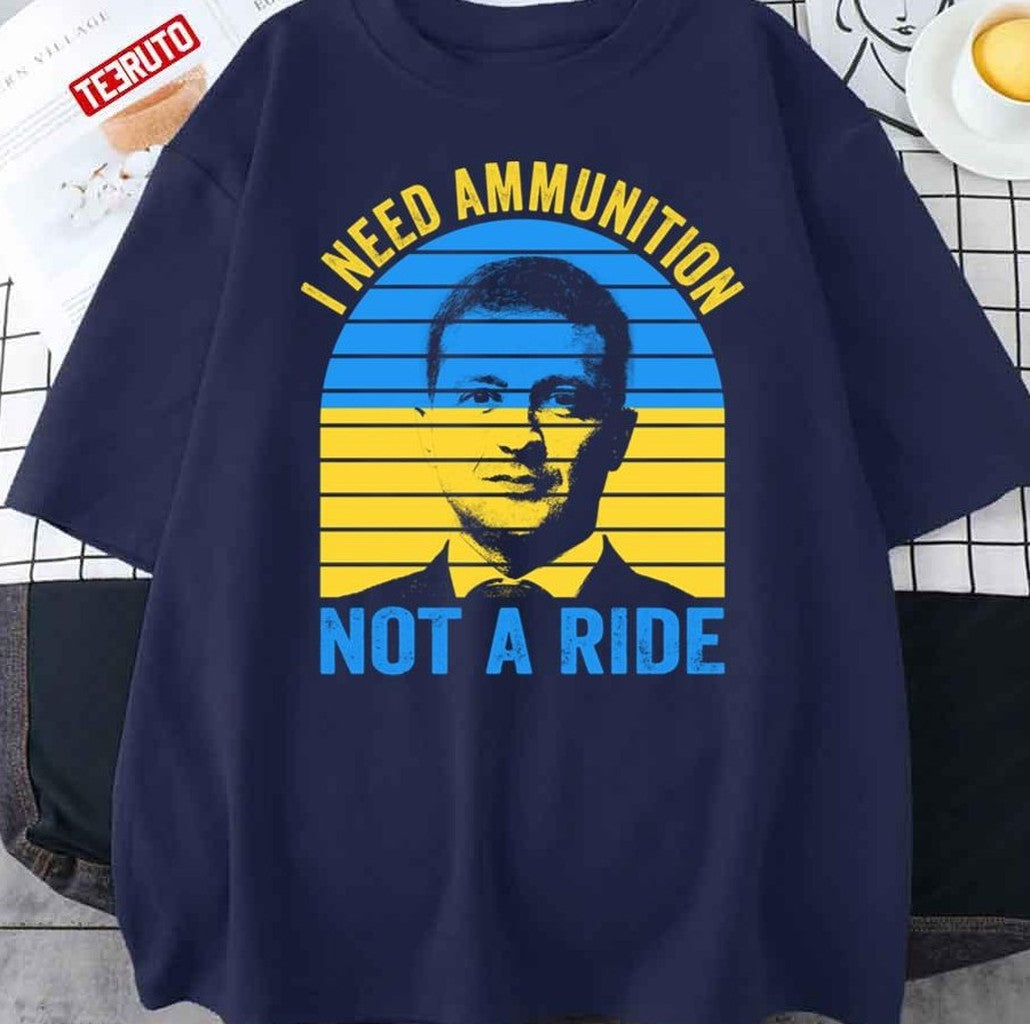 Russian Warship Go Fuck Yourself Free Ukrainian American Support The Ukraine Unisex T-Shirt