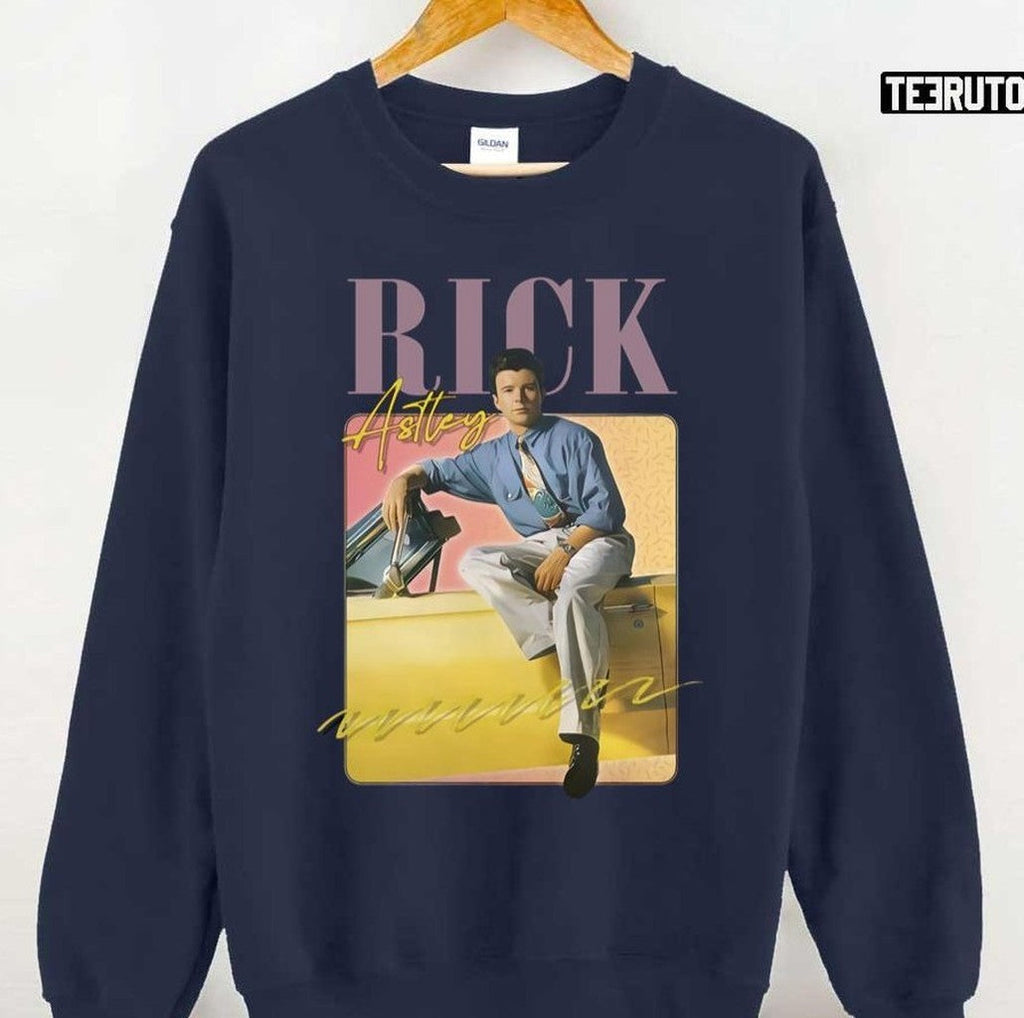 80s Vibin' Aesthetic Design Singer Rick Astley Unisex T-Shirt
