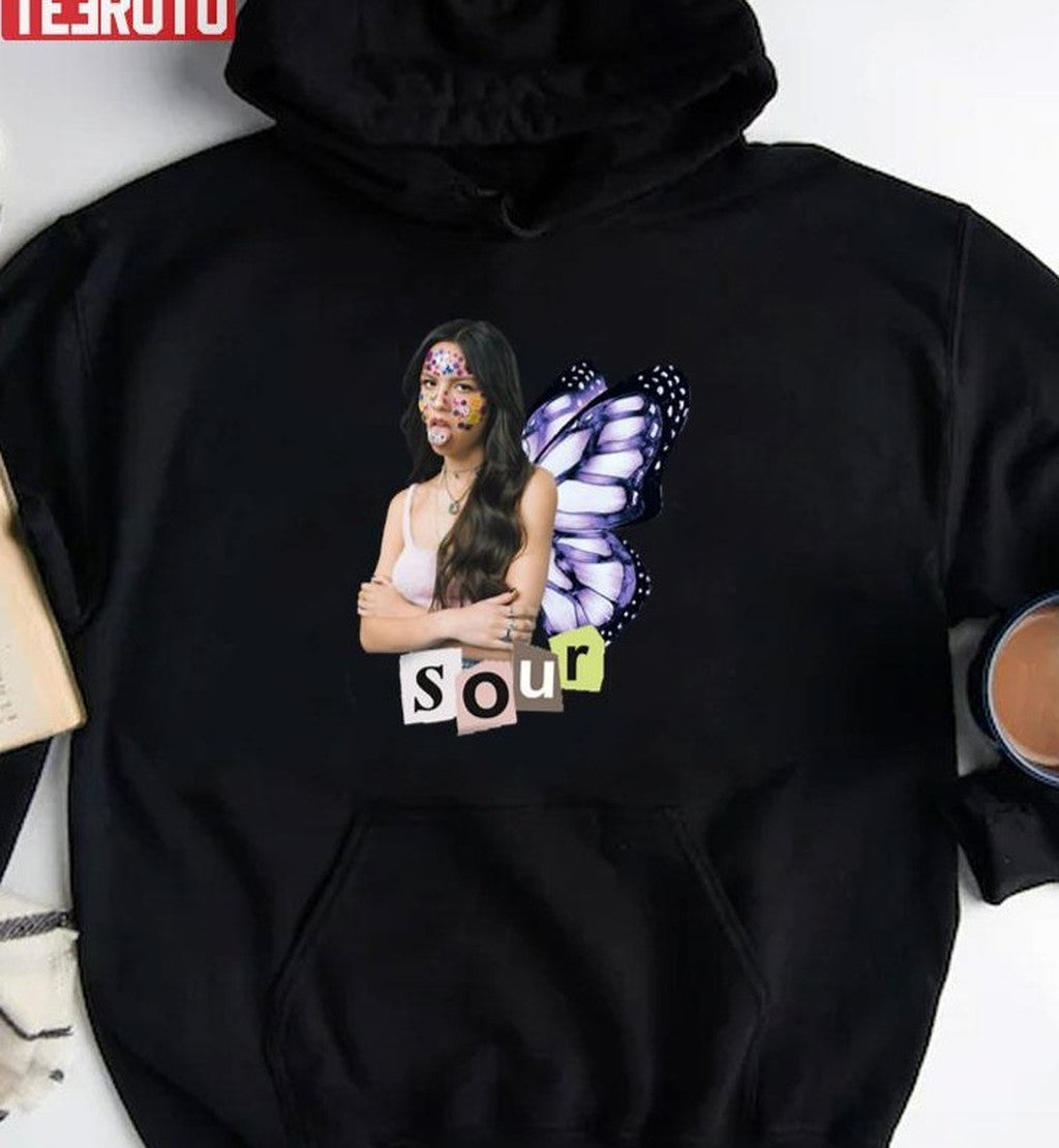SOUR Olivia Rodrigo Wings Fan Merch Unisex Sweatshirt