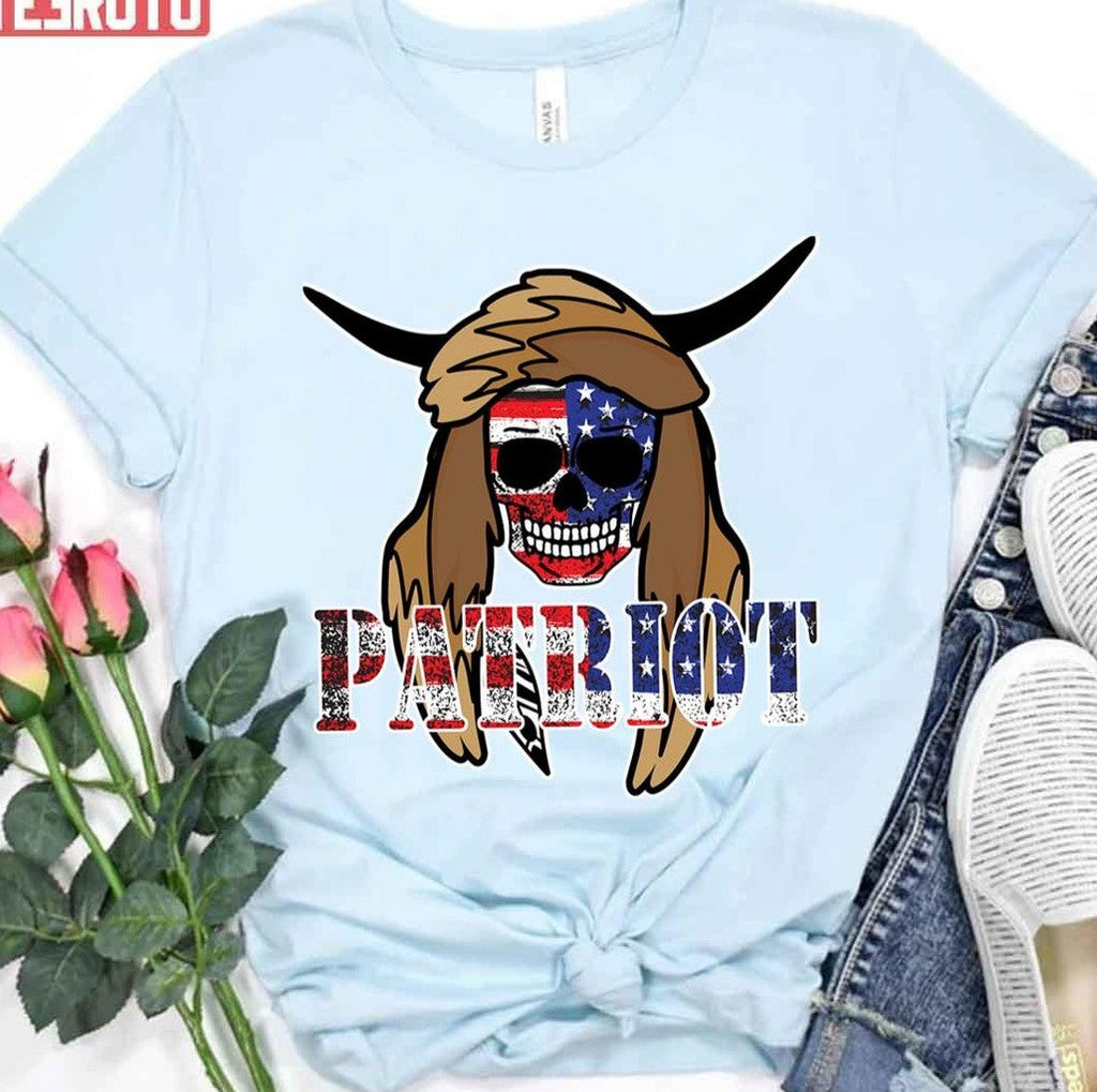 Patriot Viking Q Shaman Scull Patriotic Jake Angeli Unisex T-Shirt
