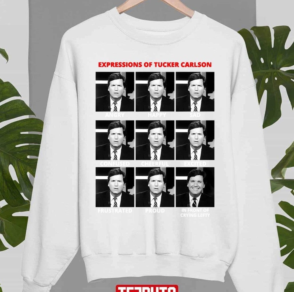 The Expressions Of Tucker Carlson Unisex T-Shirt