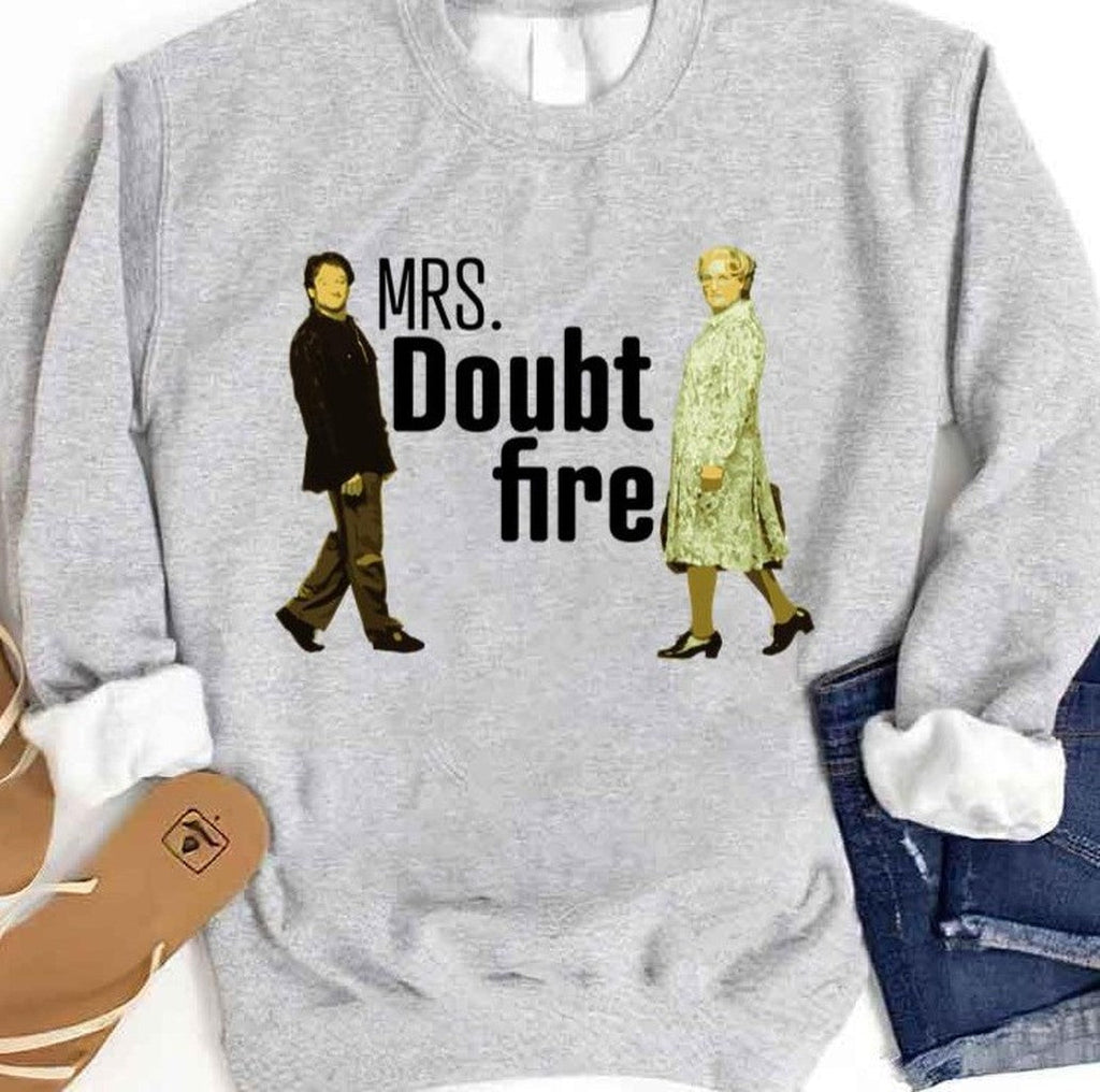 Robin Williams Mrs. Doubtfire Graphic Unisex Sweatshirt