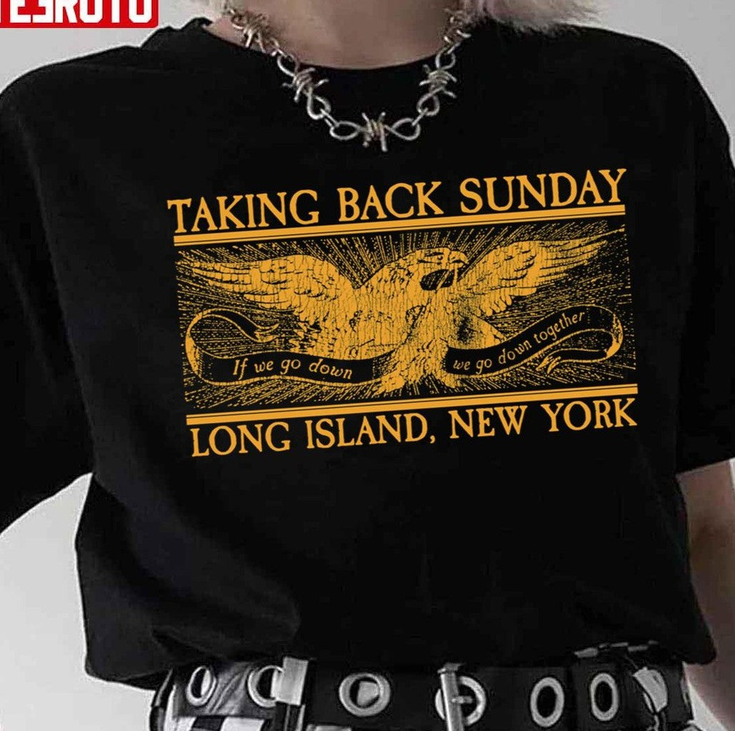 Tbs Gold Eagle Taking Back Sunday Long Island Unisex T-Shirt