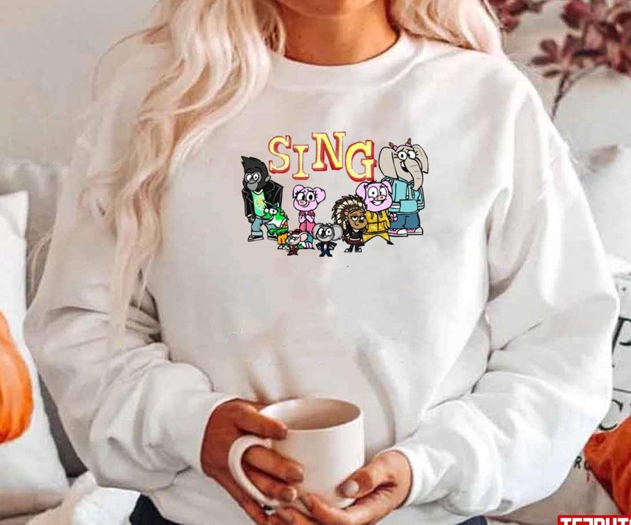 Sing Cartoon Movie Characters Unisex Sweatshirt