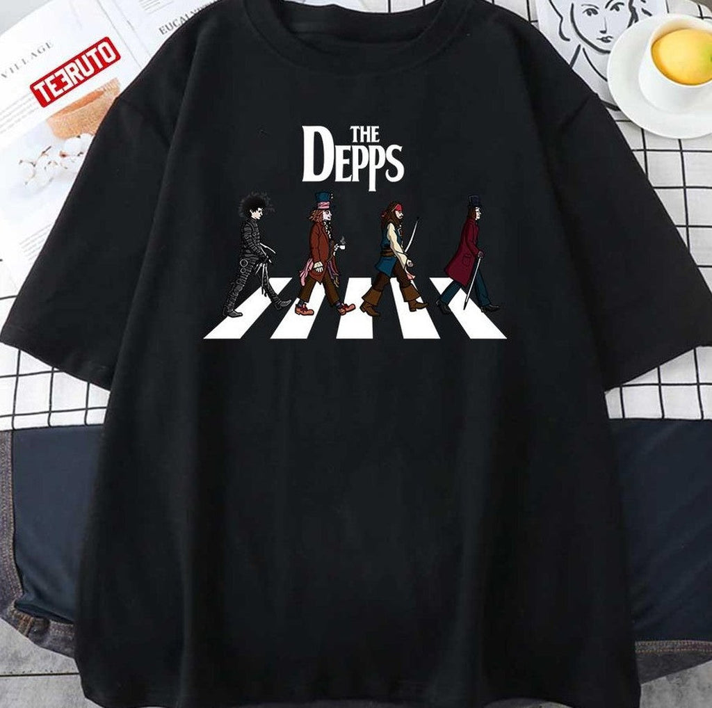 The Depps Johnny Depp Characters Crosswalk Unisex T-Shirt
