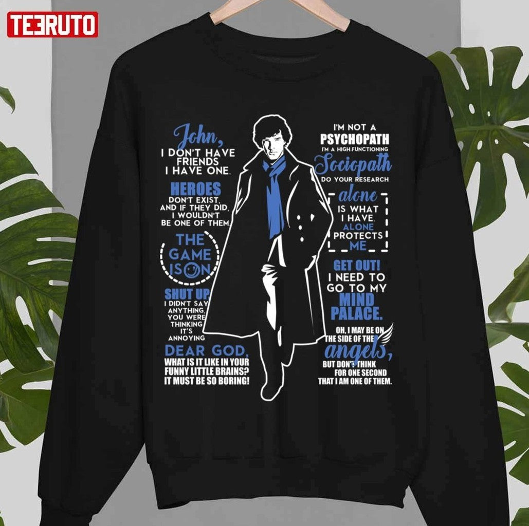 Quotes Collection Sherlock Holmes Unisex T-Shirt