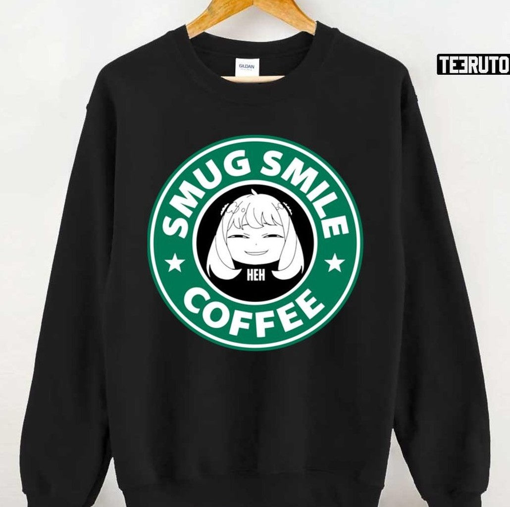 Starbucks Anya Forger Smug Smile Spy X Family Unisex T-Shirt