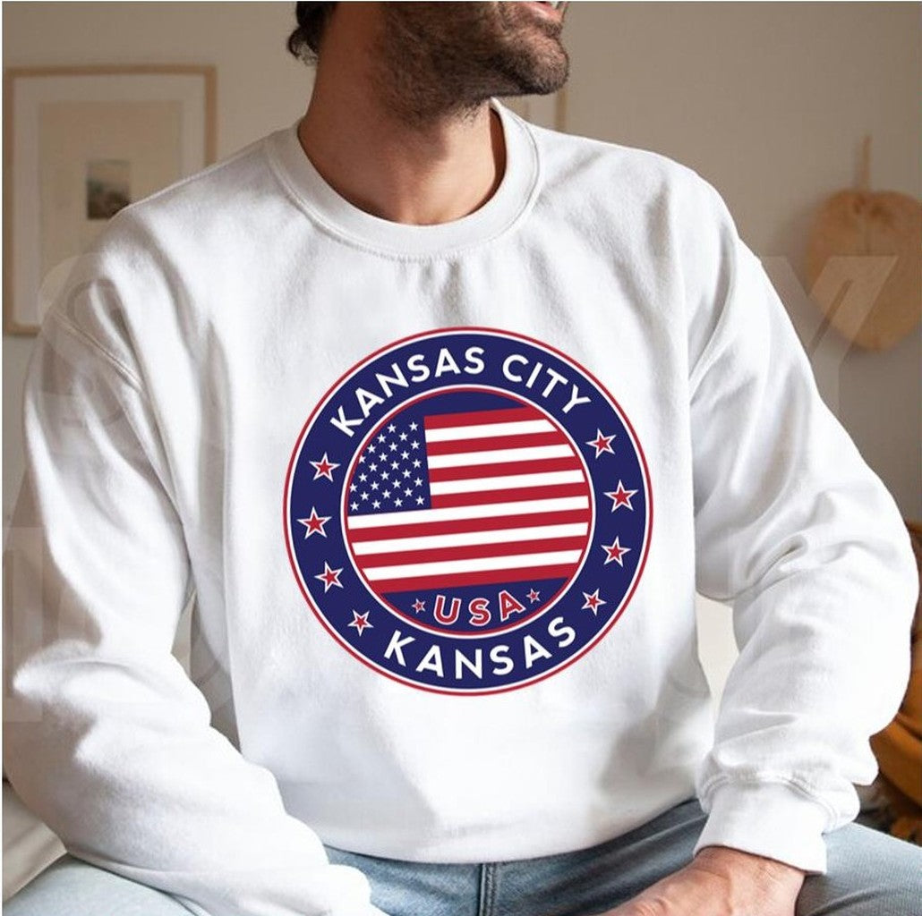 Round Logo Kansas City Kansas Unisex Sweatshirt