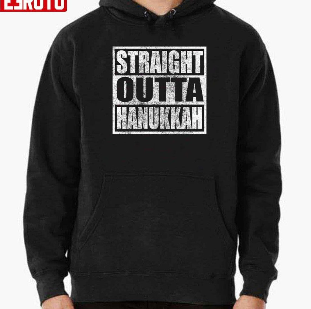 Straight Outta Hanukkah Jewish Holiday Unisex T-Shirt