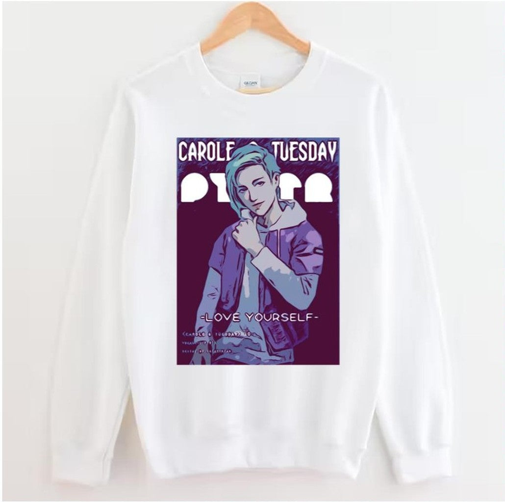 Pyotr Sketch Love Yourself Carole And Tuesday Unisex Sweatshirt