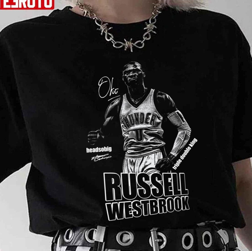 Baskeball White Design Russell Westbrook Unisex T-Shirt