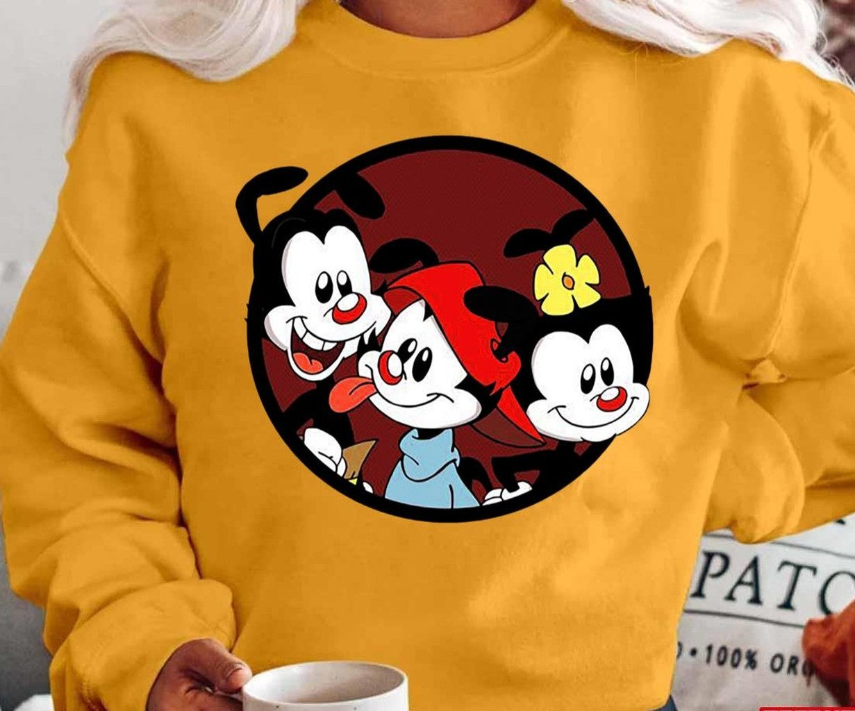 Animaniacs Round Design Unisex T-Shirt
