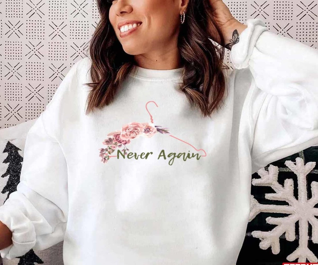 Never Again Coat Roses Unisex T-Shirt