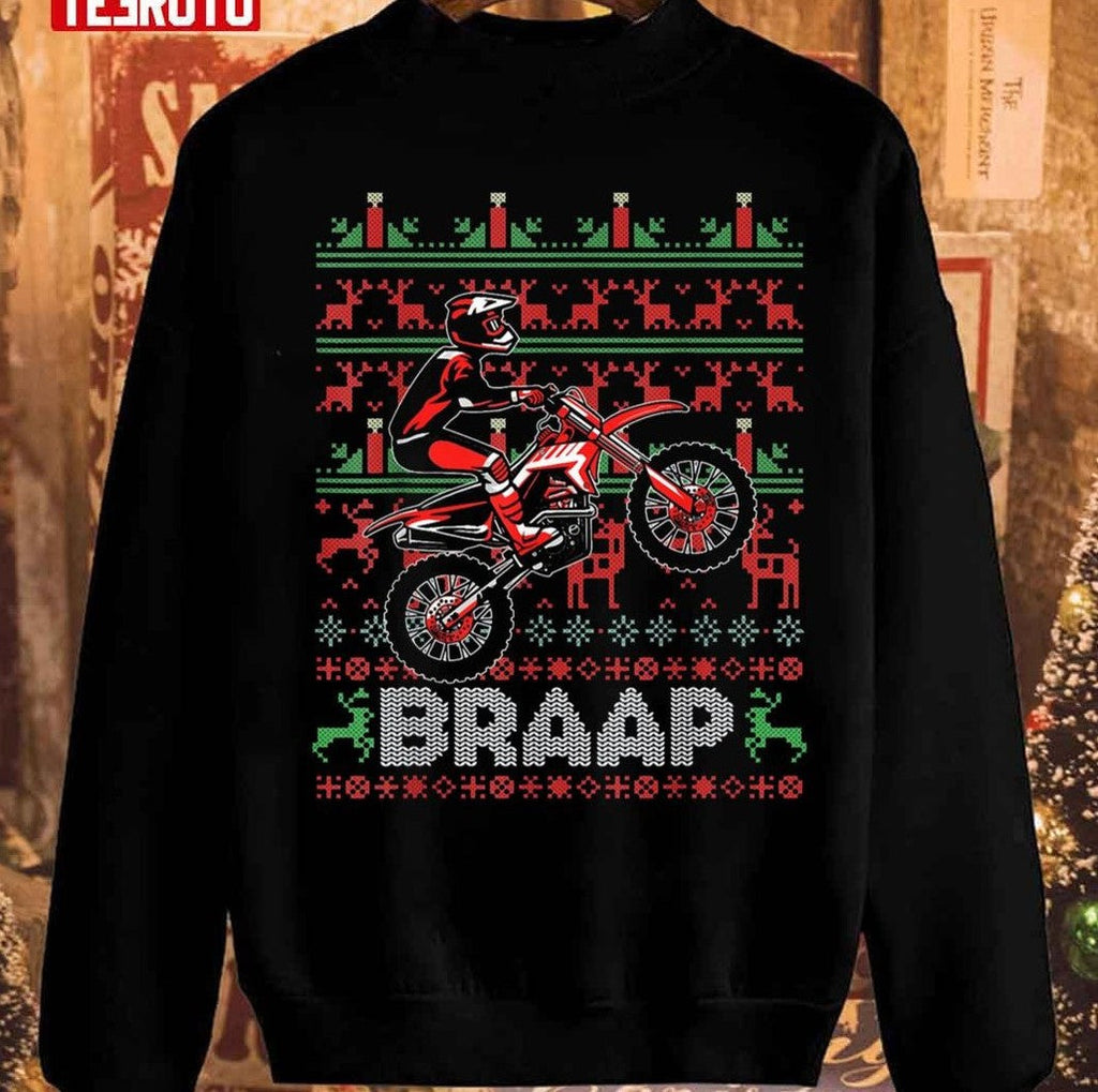 Motorcycle Christmas Unisex Sweatshirt