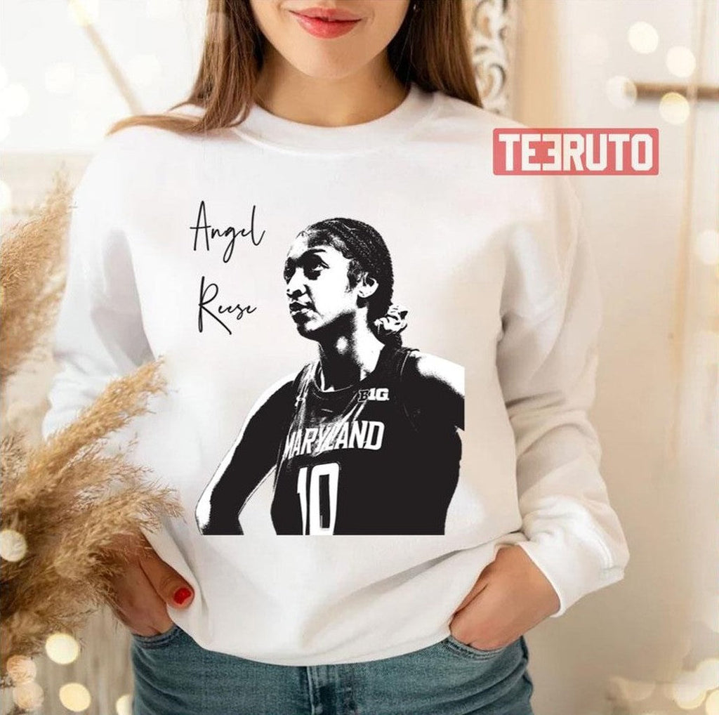 Black And White Art Angel Reese Unisex T-Shirt