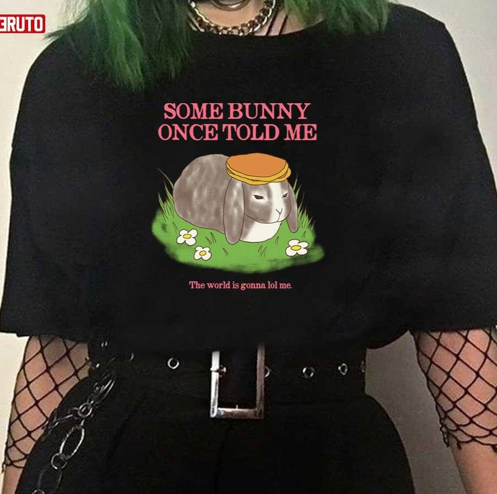 Some Bunny Once Told Me The World Is Gonna Lol Me Cute Bunny Unisex T-shirt