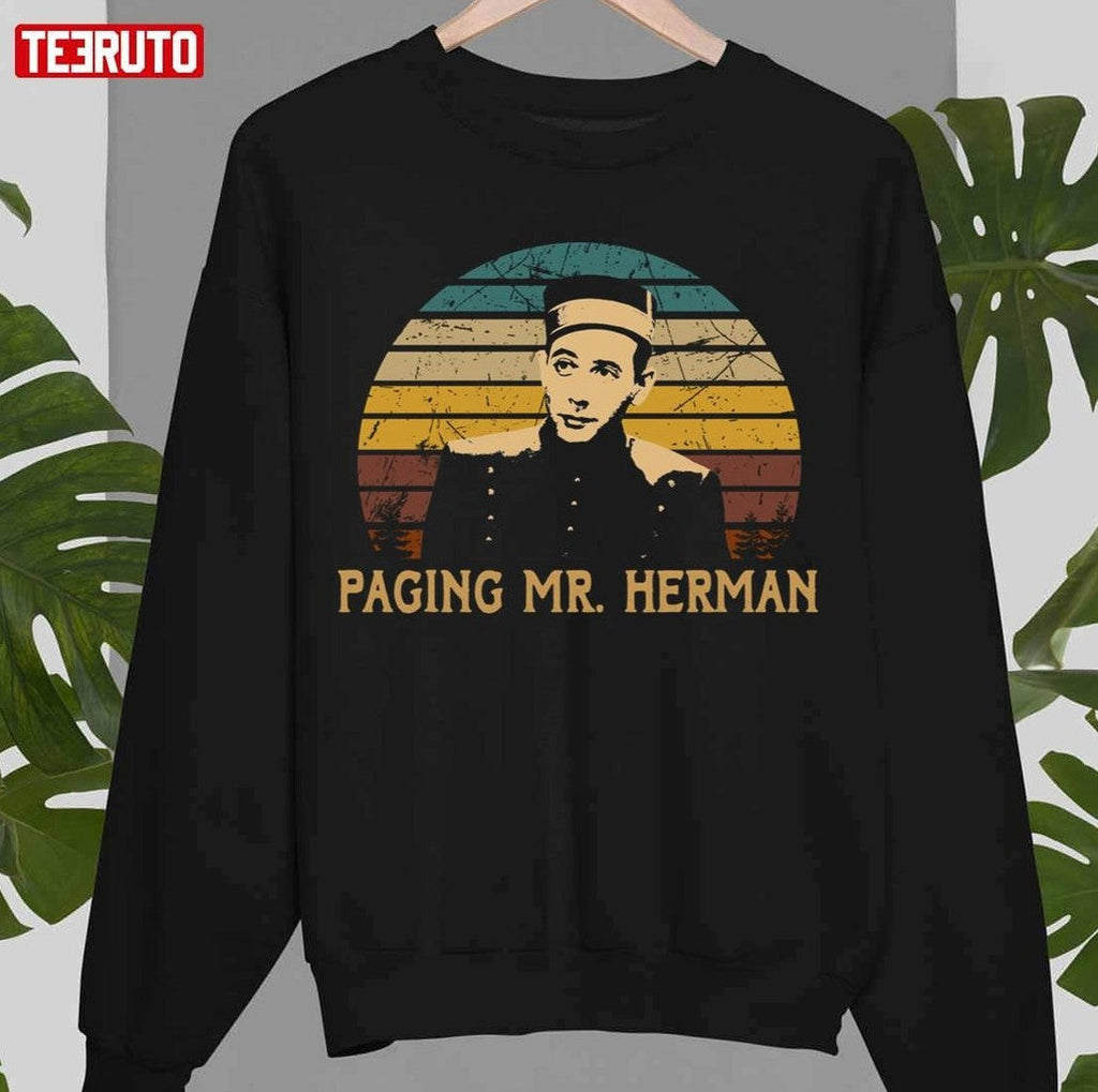 Paging Mr Herman Retro Pee Wee's Big Adventure Films Unisex Sweatshirt