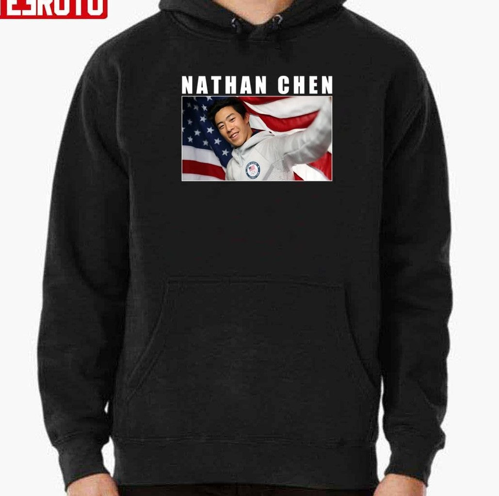 Nathan Chen American Flag Unisex T-Shirt