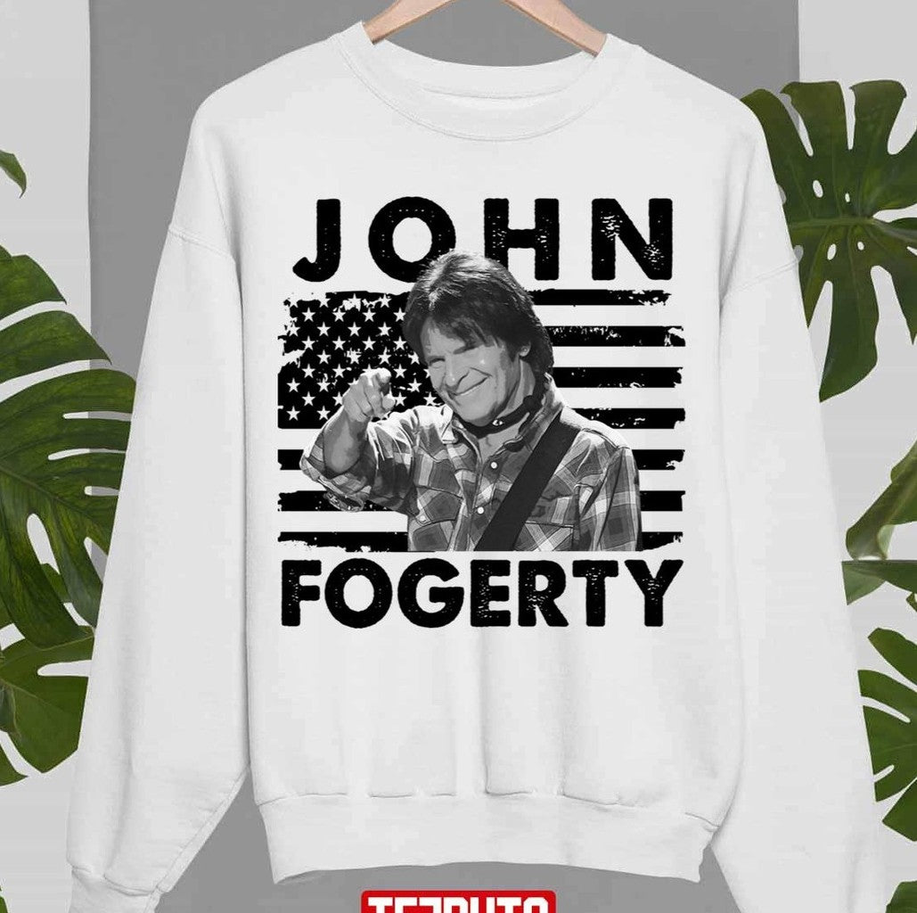 Retro American Flag John Fogerty Music Gift Unisex Sweatshirt