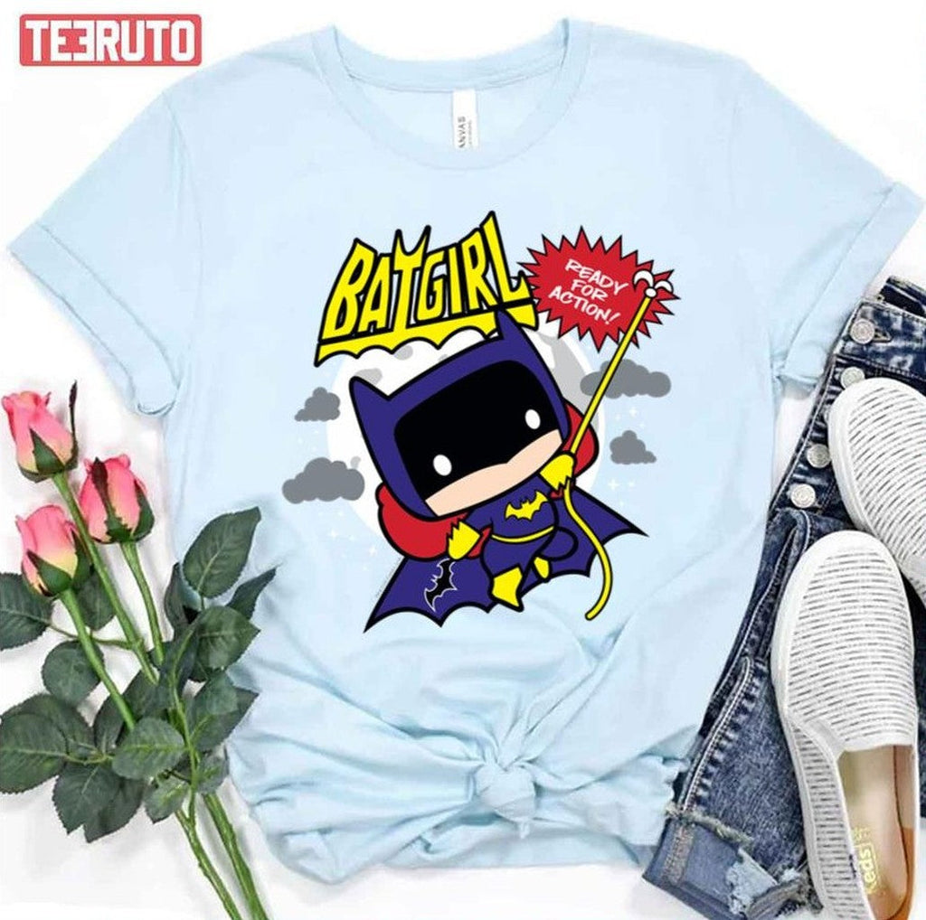 Batgirl Ready For Action Chibi Unisex T-Shirt